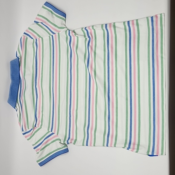 Izod Advantage Performance Natural Stretch Striped Polo Men's Size Large L - Picture 3 of 3